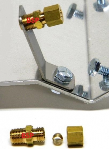 Brass Compression Fitting For Brake Line And Throttle Linkage